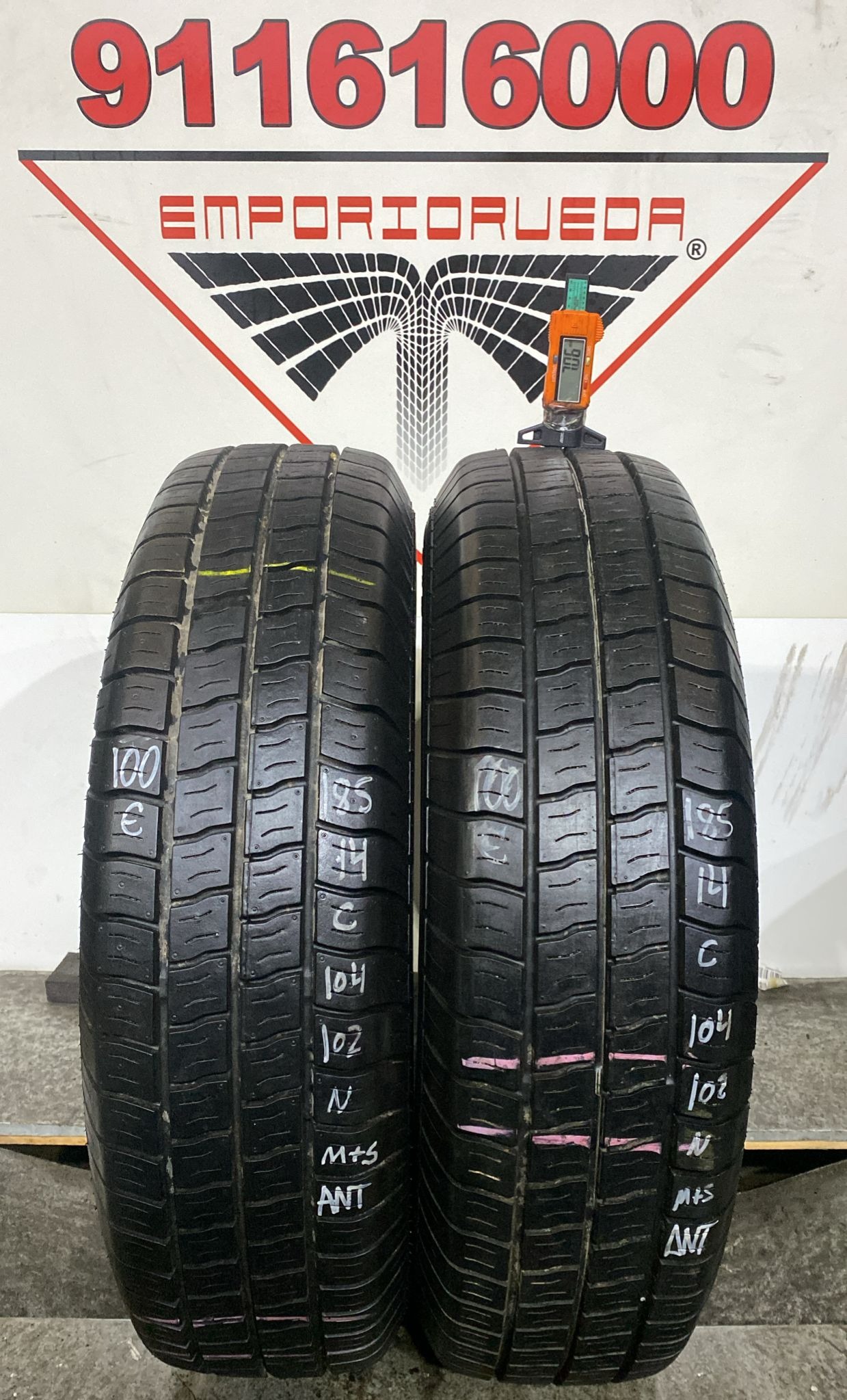 GT RADIAL  USADO M+S 185/80 R14C 104/102 N